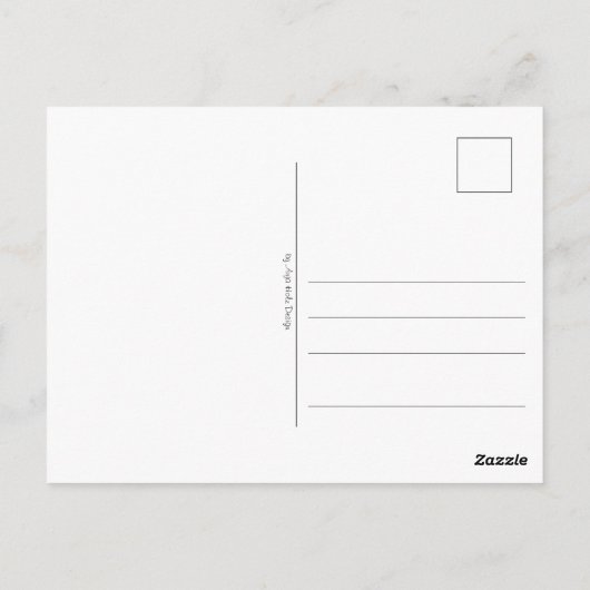 Tangle Art: Florales Design, Ovale - Postkarte (Rückseite)