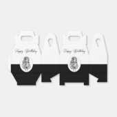 Tangle Art: Florales Motiv -  Geschenkschachtel (Ungefaltet)