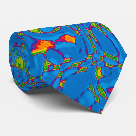 Tangle Blue Neck Tie Krawatte (Gerollt)