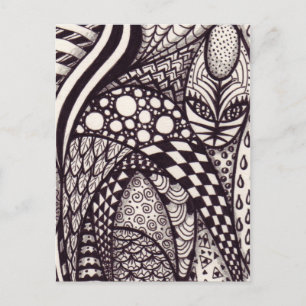 Tangle Cat Postcard Postkarte