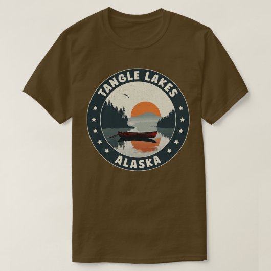 Tangle Lakes Alaska Sunset TShirt (Design vorne)