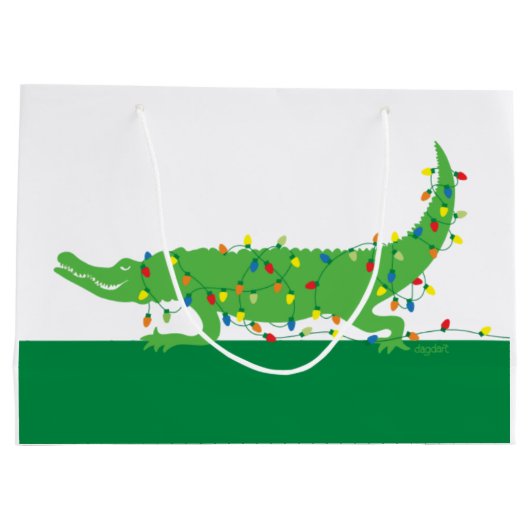 Tangle Lights Große Geschenktasche Geschenktüte (Rückseite)