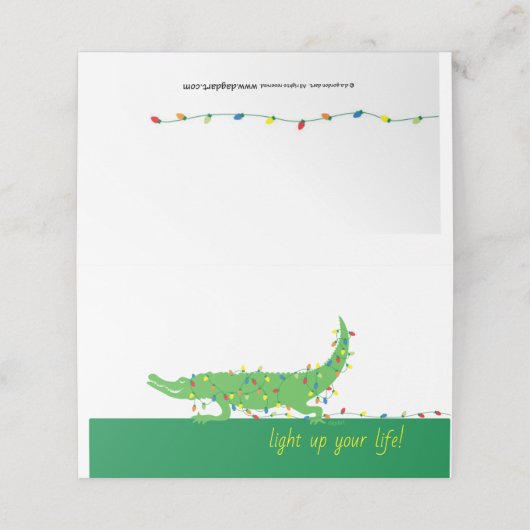 Tangle Lights Holiday Platzkarten (Außenseite Aufgefaltet)