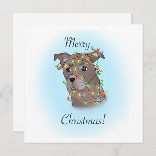 Tangle Pup Feiertagskarte (Vorne/Hinten)