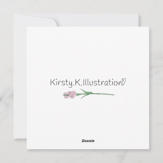 Tangle Pup Feiertagskarte (Rückseite)