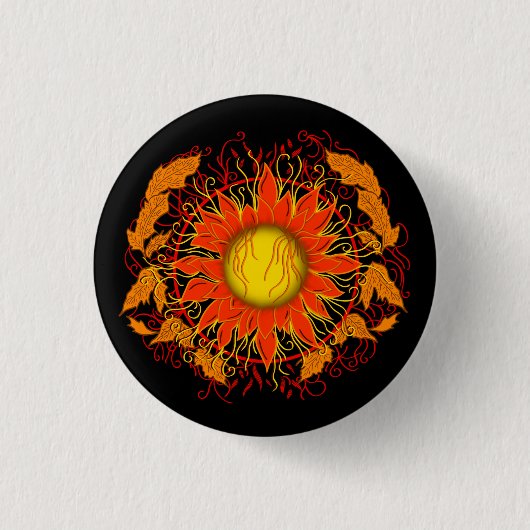 Tangle Sun Button (Vorderseite)