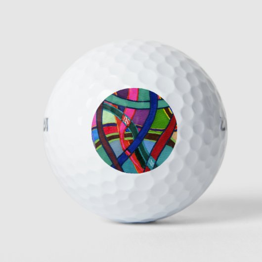 "Tangled" Abstrakt Art Custom Wilson Golf Balls Golfball (Vorderseite)
