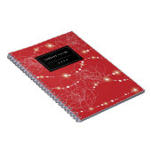 Tangled Bright Fairy Lights Glow Holiday Notizblock (Rechte Seite)