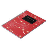 Tangled Bright Fairy Lights Glow Holiday Notizblock (Linke Seite)