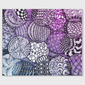 Tangled Design Bälle für Hanukkah Geschenk geben Geschenkpapier (Flach)