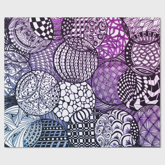 Tangled Design Bälle für Hanukkah Geschenk geben Geschenkpapier (Flach)