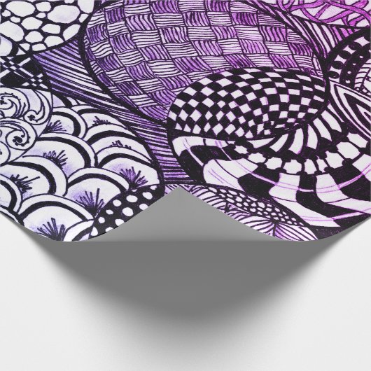 Tangled Design Bälle für Hanukkah Geschenk geben Geschenkpapier (Ecke)