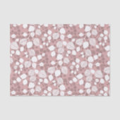 Tangled Foliage Canopy Blush Botanical Silhouette Seidenpapier (Vorderseite)