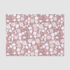 Tangled Foliage Canopy Blush Botanical Silhouette Seidenpapier