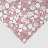 Tangled Foliage Canopy Blush Botanical Silhouette Seidenpapier (Ausschnitt)