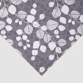 Tangled Foliage Canopy Botanical Leaves Silhouette Seidenpapier (Ausschnitt)