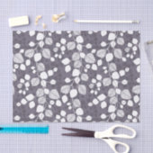 Tangled Foliage Canopy Botanical Leaves Silhouette Seidenpapier (Handwerk)