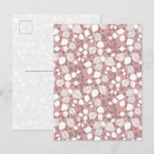 Tangled Foliage Canopy Botanicals Blush Pink Art Postkarte (Vorne/Hinten)