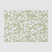 Tangled Foliage Canopy Muted Lime Botanical Seidenpapier (Vorderseite)