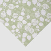 Tangled Foliage Canopy Muted Lime Botanical Seidenpapier (Ausschnitt)