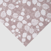 Tangled Foliage Canopy Muted Rose Botanical Seidenpapier (Ausschnitt)