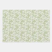 Tangled Foliage Canopy Pastel Botanical Geschenkpapier Set (Vorderseite 3)