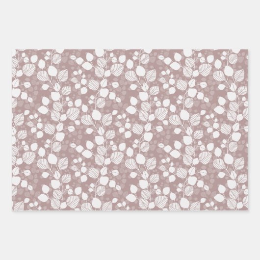 Tangled Foliage Canopy Pastel Botanical Geschenkpapier Set (Vorderseite 2)