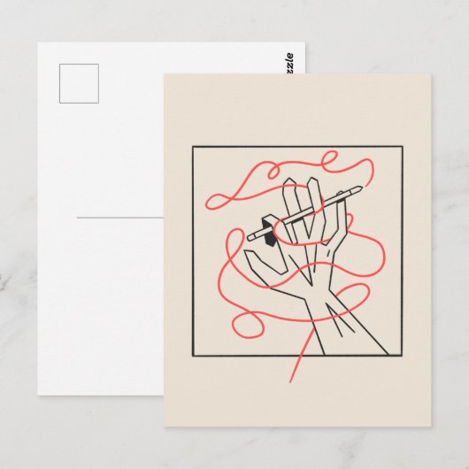 Tangled Illustrator Postkarte (Vorne/Hinten)