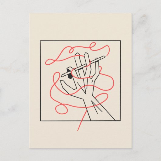 Tangled Illustrator Postkarte (Vorderseite)