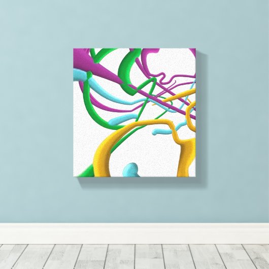 Tangled Leinwanddruck (Insitu (Holzboden))