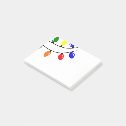 Tangled Lights Post-it Notes Klebezettel (angewinkelt)