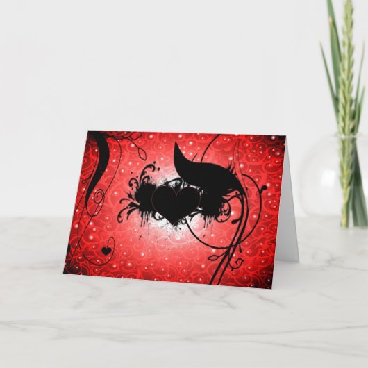 Tangled Love Feiertagskarte (Vorderseite)