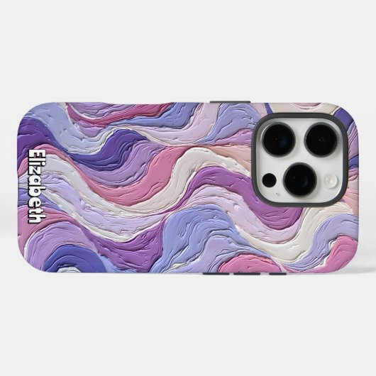 Tangled Pastel Waves Case-Mate iPhone Hülle (Rückseite (Horizontal))