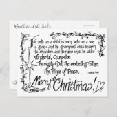 Tangled Religious Christmas Postcard Feiertagspostkarte (Vorne/Hinten)