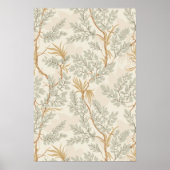 Tangled Tree Botanical Foliage Poster Wall Art (Vorne)