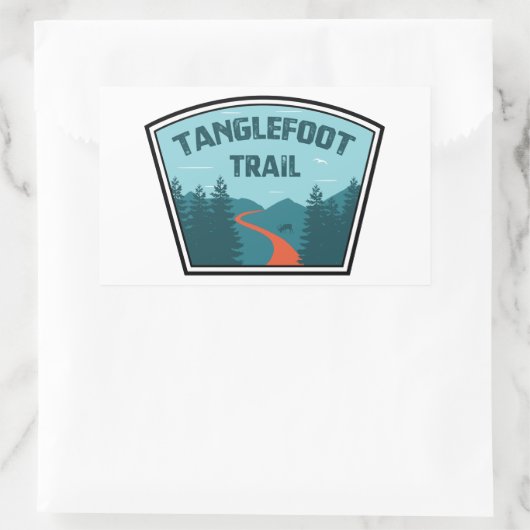Tanglefoot Trail Rechteckiger Aufkleber (Tasche)