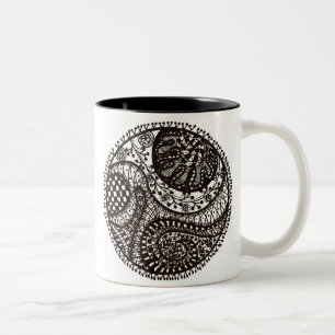 Tangletree eins zweifarbige tasse
