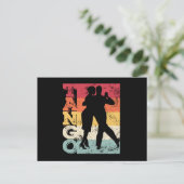 Tango Argentino Retro Vintage Tango Vals Tango Postkarte (Stehend Vorderseite)