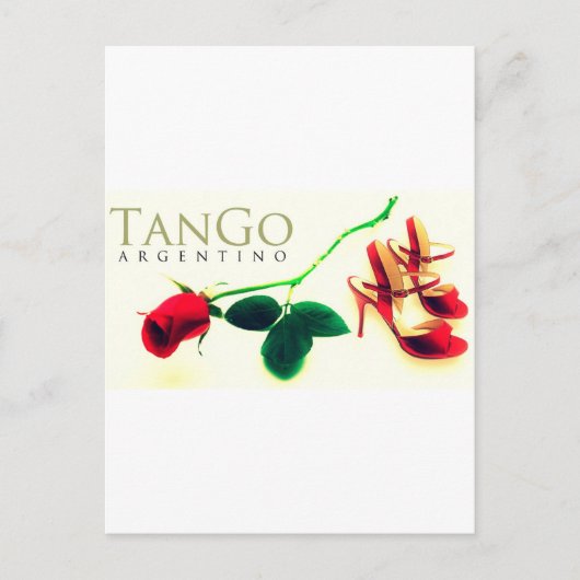 Tango argentino Vintag Postkarte (Vorderseite)