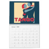 Tango Art nur 2025 Zwei Seiten Medium Kalender (Jan 2027)