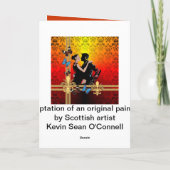 Tango auf Damast Karte (Rückseite)