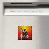 Tango auf Damast Magnet (In Situ (Geschirrspüler))