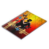 Tango auf Damast Notizblock (Linke Seite)