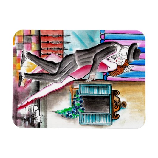 Tango auf der Straße Magnet (Horizontal)