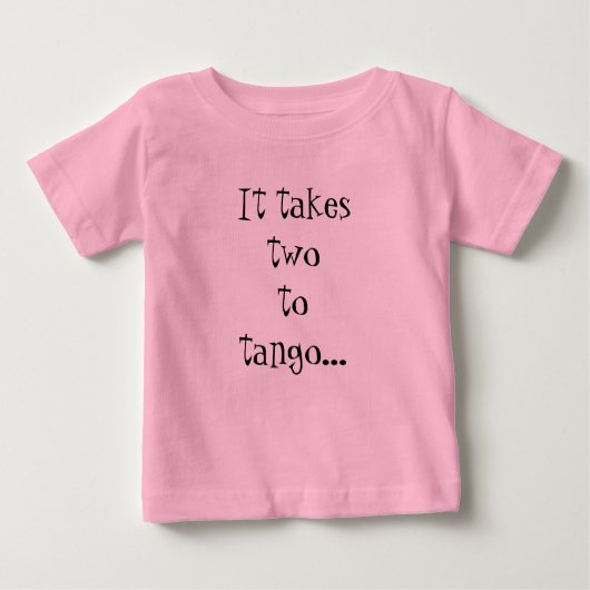 Tango-Baby Baby T-shirt (Vorderseite)