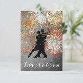 Tango Ball Carnival Dance Party Einladung (Stehend Vorderseite)