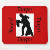 Tango! Ballroom Dance Couple Mousepad - Red (Vorne)