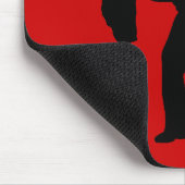 Tango! Ballroom Dance Couple Silhouette Mousepad (Ecke)