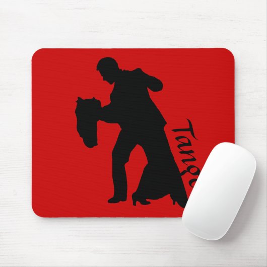 Tango! Ballroom Dance Couple Silhouette Mousepad (Mit Mouse)