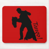 Tango! Ballroom Dance Couple Silhouette Mousepad (Vorne)